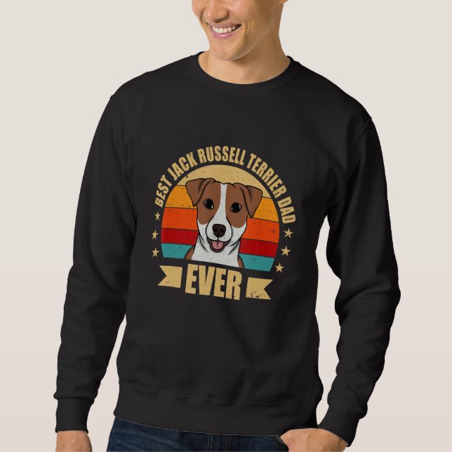 Sudadera Mejor Jack Russel Terrier Dad Ever Daddy Dog (Anverso)