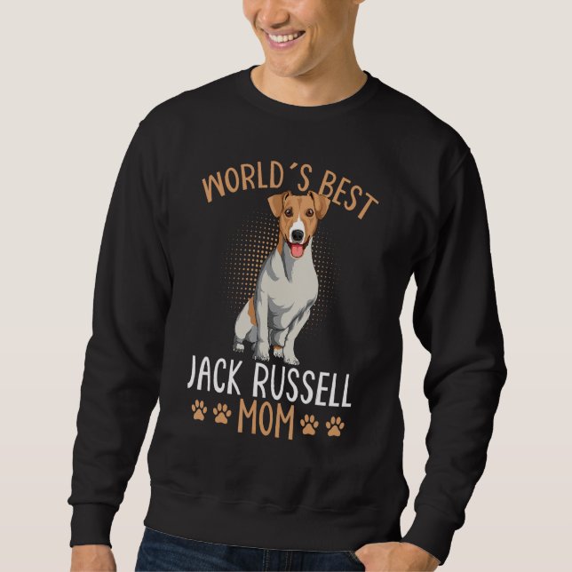 Sudadera Mejor Jack Russell Terrier Mom Dog Mama Fun (Anverso)