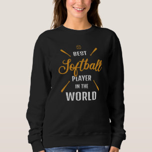 Sudadera Mejor Jugador de Softbol en el mundo Dicho de Sof