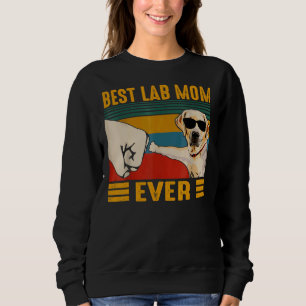 Sudadera Mejor Laboratorio Mamá Jamás Perro Vintage