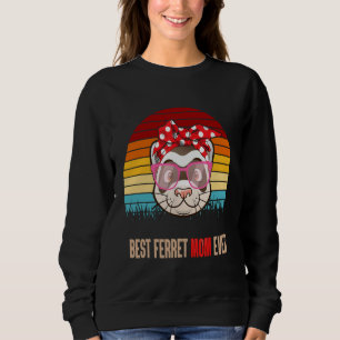 Sudadera Mejor Madre de Ferret de la Vieja Madre Animal