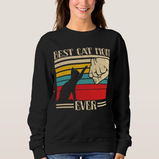 Sudadera Mejor Madre De Gato (Anverso)