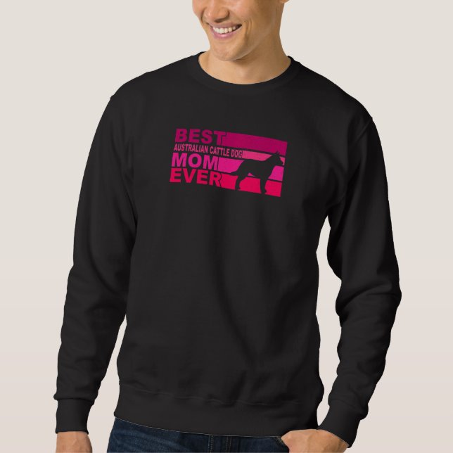 Sudadera Mejor Madre de Perro de Ganado Americano Premium (Anverso)