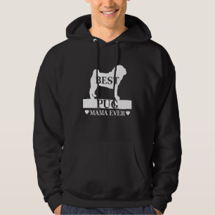 Sudadera Mejor madre de pug que nunca fue perro, madre de m