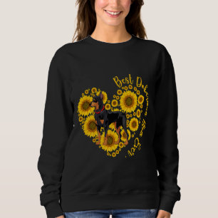 Sudadera Mejor Madre Doberman Madre Girasol Corazón Funny M