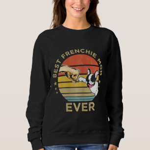 Sudadera Mejor Madre Francesa jamás Vintage Retro Bulldo Fr