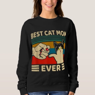 Sudadera Mejor Madre Gata Alguna Vez Mujeres Vintage Bump F