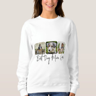 Sudadera Mejor Madre Perro - Personalizado de 3 Collages de