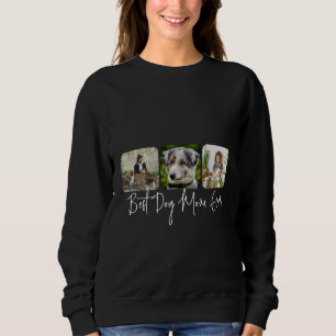 Sudadera Mejor Madre Perro - Personalizado de 3 Collages de