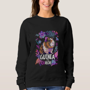 Sudadera Mejor Madre Porcina De Guinea - Tipografía Floral