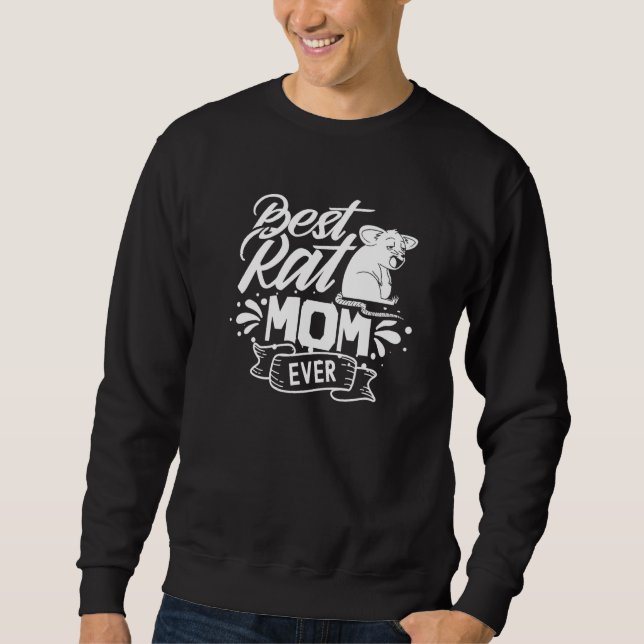 Sudadera Mejor Madre Rata Que Nunca Rata Rata Madre Animal  (Anverso)