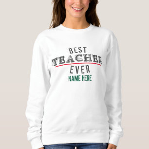 SUDADERA MEJOR MAESTRO JAMÁS PERSONALIZADO