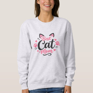 Sudadera Mejor Mamá de Gatos