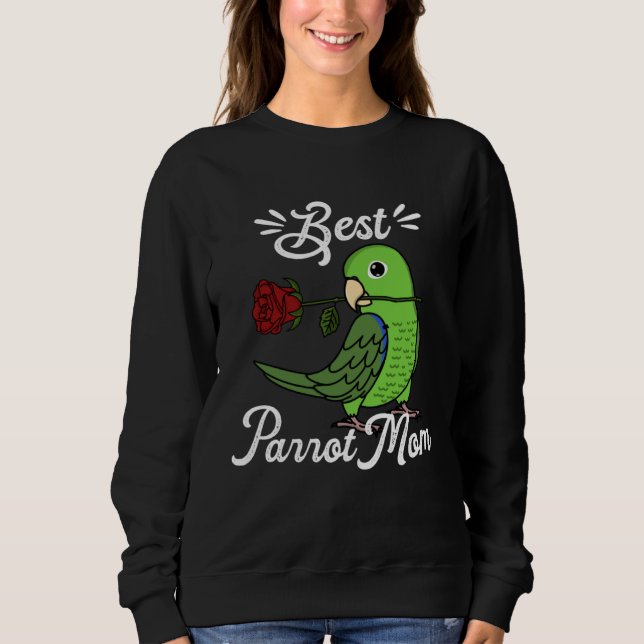Sudadera Mejor Mamá de Loro I Lorito Verde (Anverso)