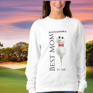 Sudadera Mejor Mamá de Par :Golf Ball Snowman Red