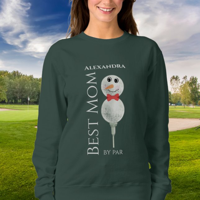 Sudadera Mejor Mamá de Par :Golf Ball Snowman Red green Swe (Subido por el creador)