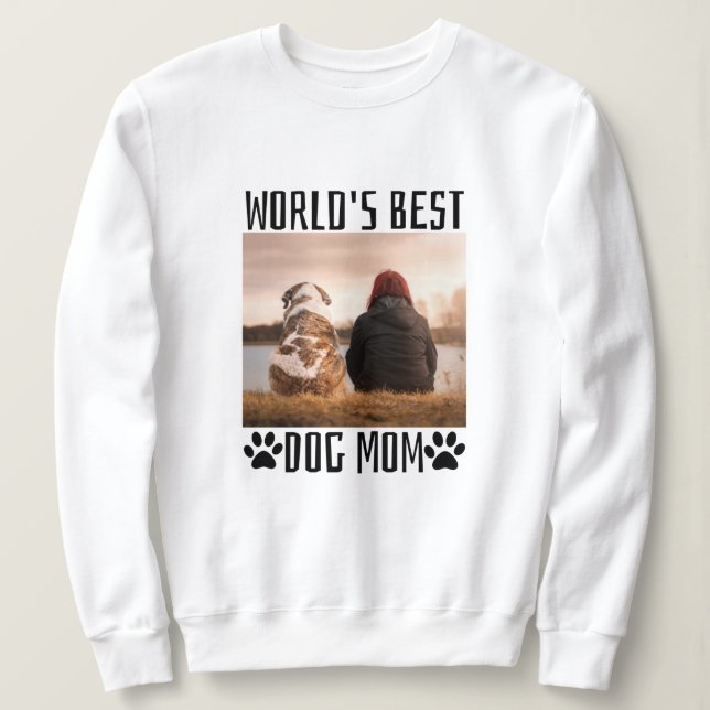 Sudadera Mejor Mamá de Perro del Mundo   (Anverso del diseño)