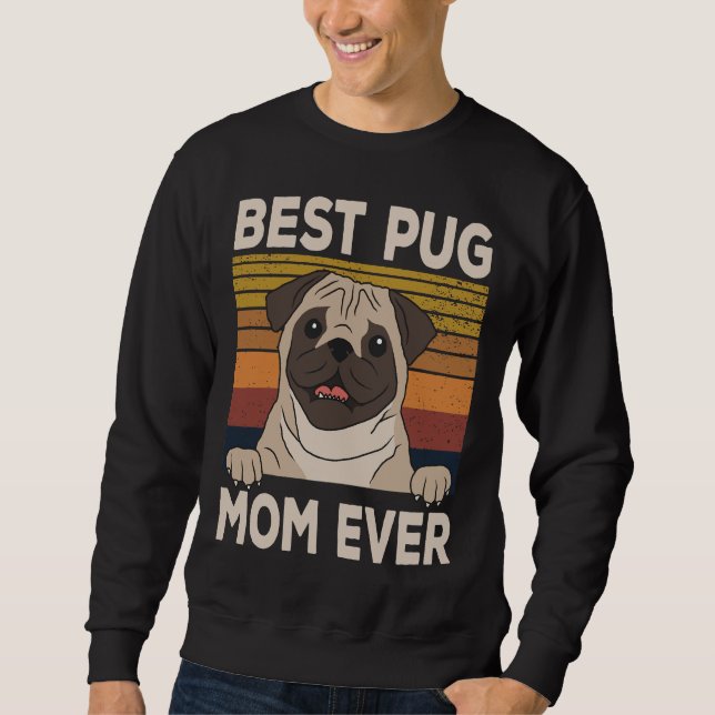 Sudadera Mejor mamá de pug Classic T-Shirt 466 (Anverso)