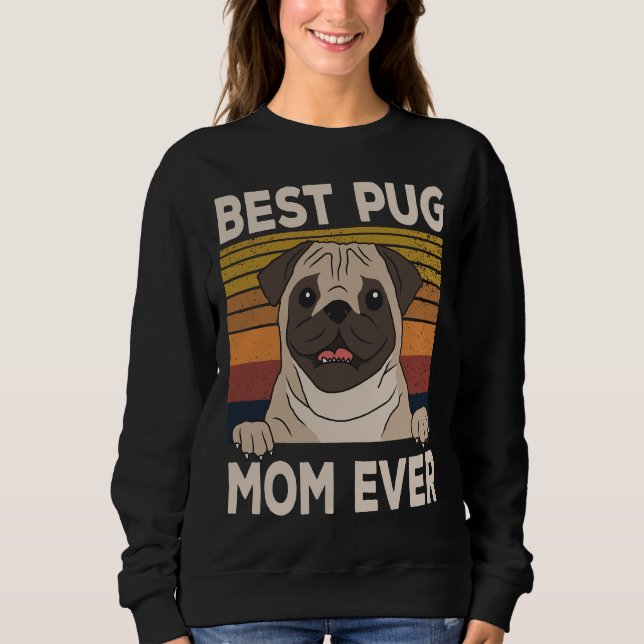 Sudadera Mejor mamá de pug Classic T-Shirt 466 (Anverso)