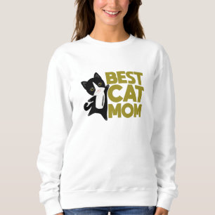 Sudadera Mejor Mamá Gata del Mundo - Gatos Animales Dulces