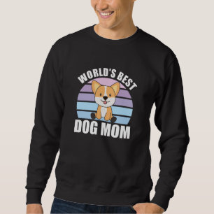 Sudadera Mejor Mamá Perro del Mundo - Atardecer Vintage de 