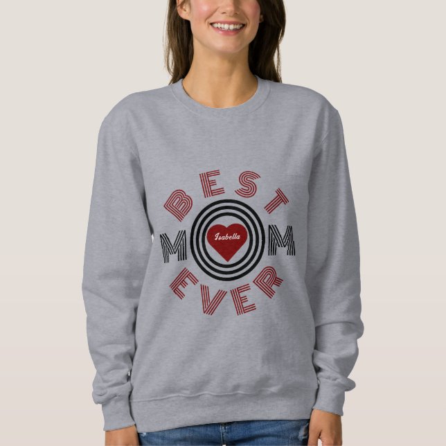 Sudadera Mejor Mamá Personalizada (Anverso)