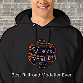 Sudadera Mejor Modelador Ferroviario en Negro