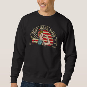 Sudadera Mejor Nana Ever Women Bandera Americana Decoración