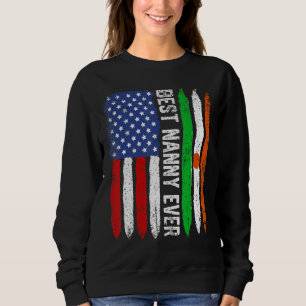 Sudadera Mejor Niñera Día de la Madre Níger Retro bandera d