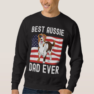 Sudadera Mejor Padre Australiano Americano Bandera Día de l
