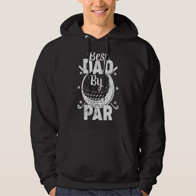 Sudadera Mejor Padre Con Estilo Retro Par Golf Dad Golfer F (Anverso)
