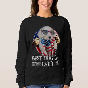 Sudadera Mejor Padre De Cavachon Que Nunca Bandera Estadoun