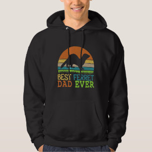 Sudadera Mejor Padre De Ferret De Los Hombres Vintage Para