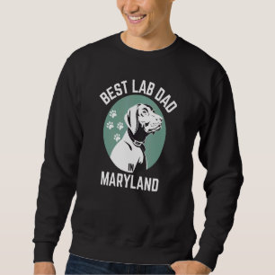 Sudadera Mejor Padre De Laboratorio En Maryland Perro