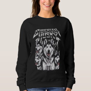 Sudadera Mejor padre de perro Husky Siberiano Heavy Metal m