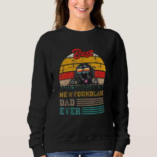 Sudadera Mejor padre de perro Terranova Retro de todos los