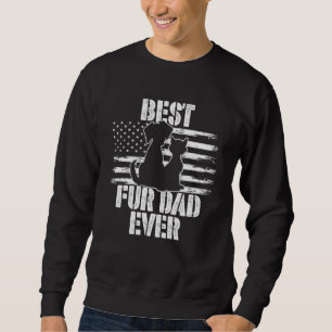 Sudadera Mejor Padre De Pie Que Papá Nunca Papa Usa La Band