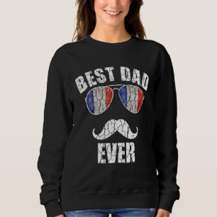 Sudadera Mejor padre francés de padre patriota