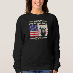 Sudadera Mejor Padre Francés Para Hombres Bandera Estadouni