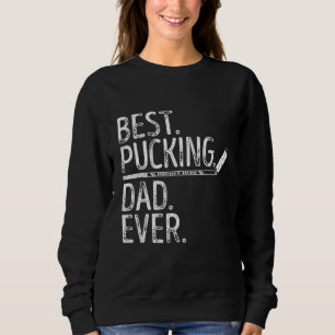 Sudadera Mejor padre lanzando disco en hockey sobre hielo P