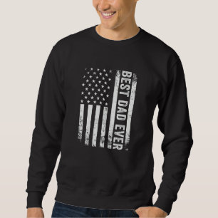 Sudadera Mejor Papá Americano Bandera De Estados Unidos Pat