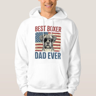 Sudadera Mejor Papá Boxer de Todos los Tiempos Perro Vintag
