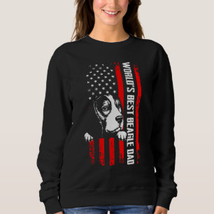 Sudadera Mejor Papá de Beagle del Mundo Bandera Americana V