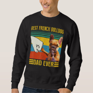Sudadera Mejor Papá de Bulldog Francés Vintage Para Dueño d