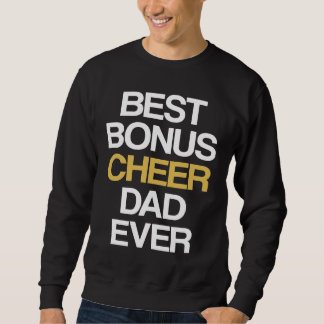 Sudadera Mejor Papá de Cheer Bonus Jamás Porristas Padrastr