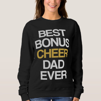 Sudadera Mejor Papá de Cheer Bonus Jamás Porristas Padrastr