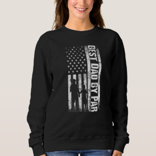 Sudadera Mejor Papá De Par Golf Papá Usa Bandera Golfer Pad