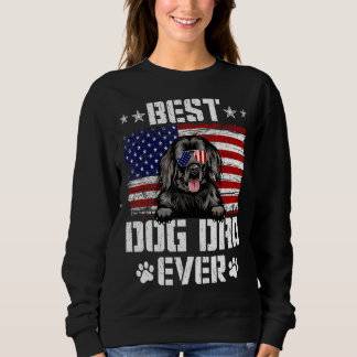 Sudadera Mejor papá de perro de Terranova Bandera de Estado