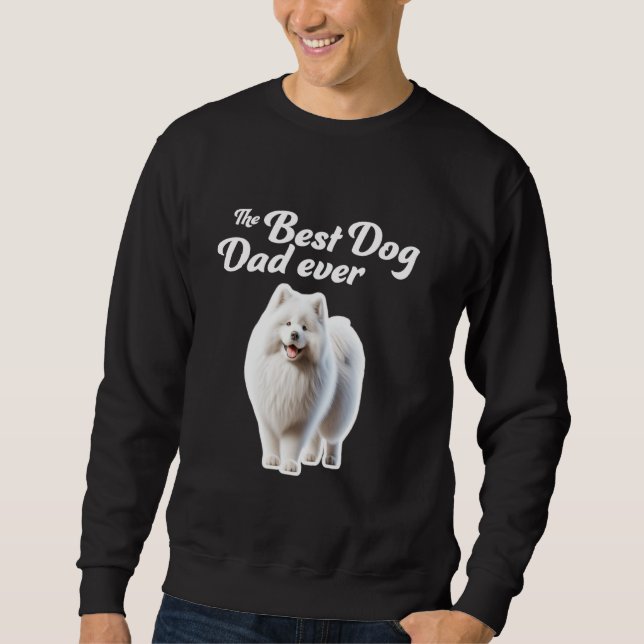 Sudadera Mejor Papá de Perro - Samoyed (Anverso)