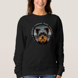 Sudadera Mejor papá de Yorkie jamás    Vintage Yorkshire Te